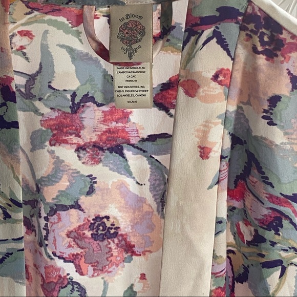 In Bloom Jonquil | floral robe midi length M/L - Picture 3 of 7